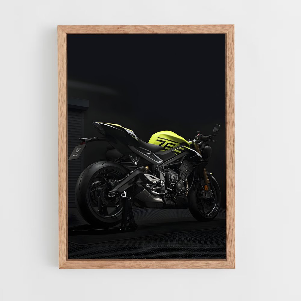 Poster Garage Jaune – affiche Triumph (vue 4)